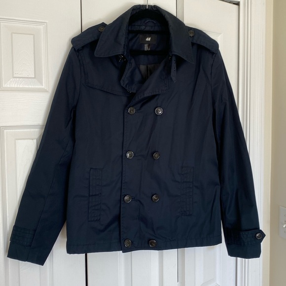 H&M Dark Blue Men’s Jacket Size 42R - Picture 2 of 13